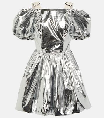 Puff-sleeve metallic minidress | Simone Rocha