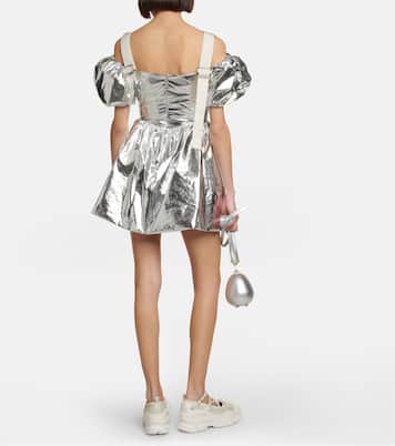 Puff-sleeve metallic minidress | Simone Rocha