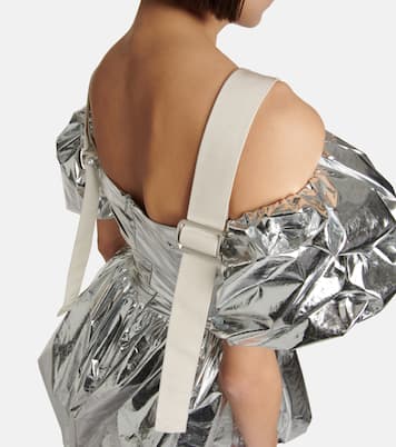 Puff-sleeve metallic minidress | Simone Rocha
