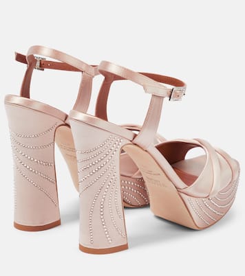 Keaton embellished satin sandals | Malone Souliers