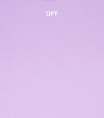 T-shirt in cotone con logo | Off-White Kids