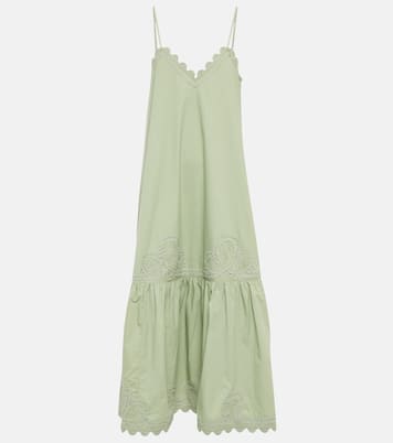 Cotton poplin midi dress | Juliet Dunn