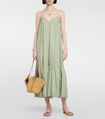Cotton poplin midi dress | Juliet Dunn