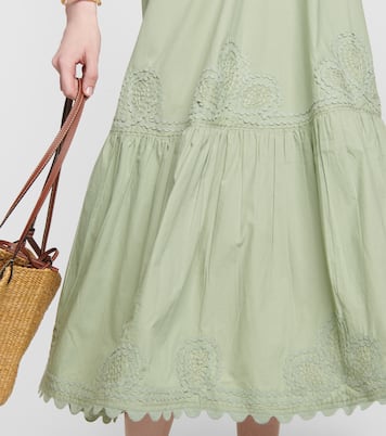 Cotton poplin midi dress | Juliet Dunn