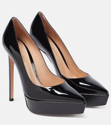 Pumps con plateau in vernice | Gianvito Rossi
