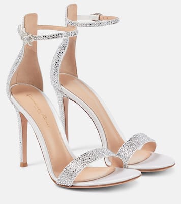 Bridal Verzierte Sandalen Glam aus Satin | Gianvito Rossi
