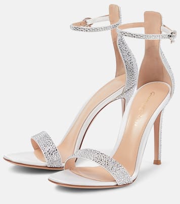 Bridal Verzierte Sandalen Glam aus Satin | Gianvito Rossi
