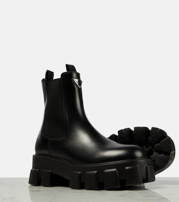 Chelsea Boots Monolith aus Leder | Prada