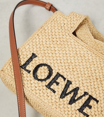 Paula's Ibiza logo raffia tote bag | Loewe