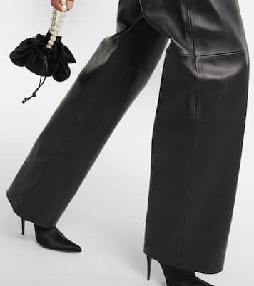 Pantalon à taille haute en cuir | Magda Butrym