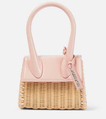 Tote Le Chiquito Moyen Osier de piel | Jacquemus