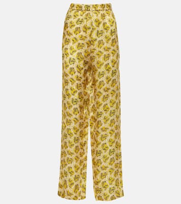 Pantaloni Piera regular in misto seta | Isabel Marant