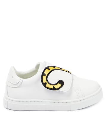 Sneakers in pelle con ricamo | Kenzo Kids