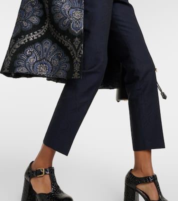 Pantaloni slim in jacquard di misto cotone | Etro