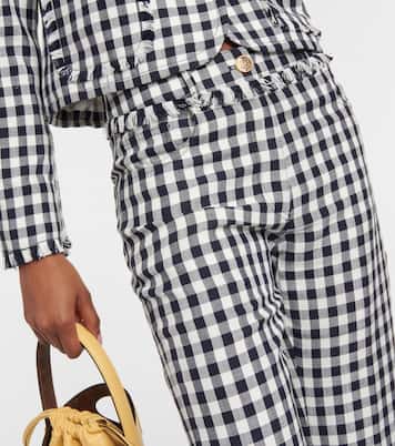 Gingham flared pants  | Etro