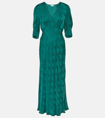 Zadie floral jacquard crêpe midi dress | Rixo