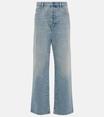 Jean ample à taille mi-haute | Miu Miu