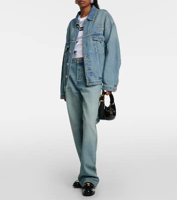 Jean ample à taille mi-haute | Miu Miu