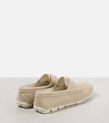 Segelschuhe aus Veloursleder | Prada