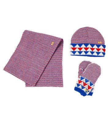 Logo beanie, scarf, and mittens set | Bobo Choses