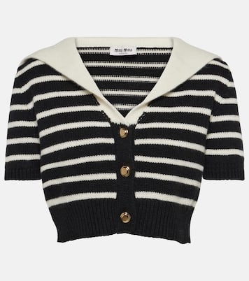 Cardigan raccourci en cachemire | Miu Miu