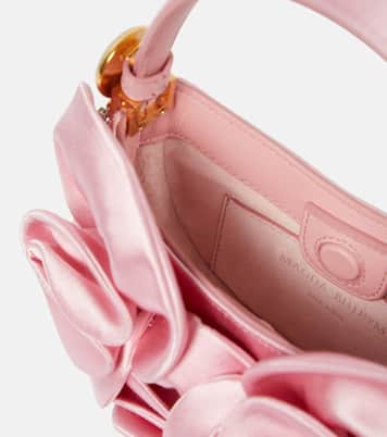 Borsa Vesna Micro in raso con applicazioni floreali | Magda Butrym