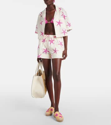 Camisa cropped Starfish de popelín | Valentino