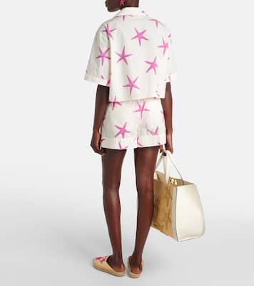 Camisa cropped Starfish de popelín | Valentino