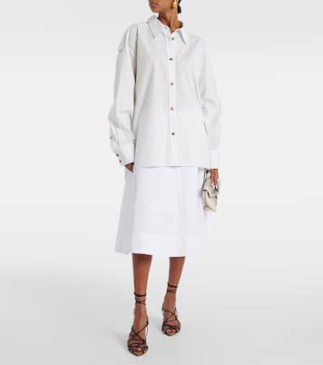 Tamal pinstriped oversized cotton shirt | Khaite