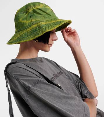 Sombrero de pescador de denim con logo | Acne Studios