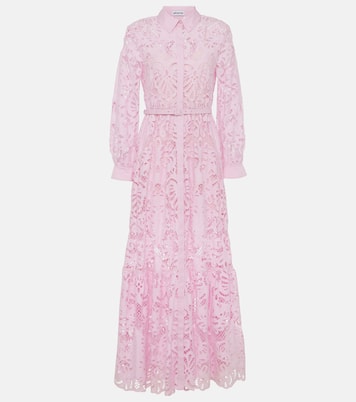 Cotton lace shirt dress | Self-Portrait