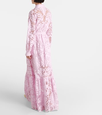 Cotton lace shirt dress | Self-Portrait