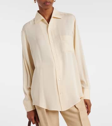 Camicia André in georgette di seta | Loro Piana
