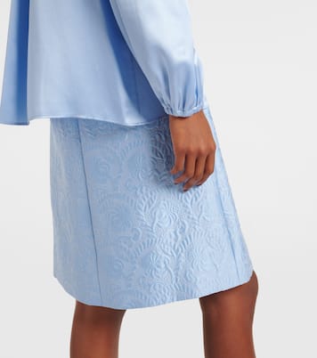 Blusa in raso di seta con fiocco | Dolce&Gabbana