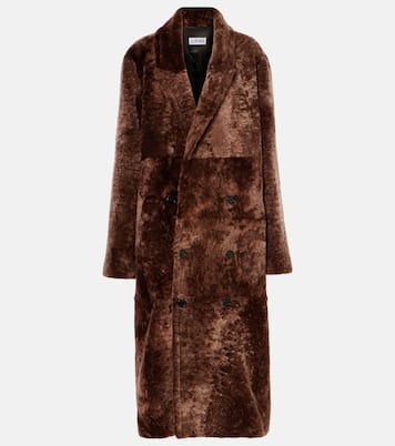 Cappotto doppiopetto in shearling | Loewe