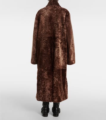 Cappotto doppiopetto in shearling | Loewe