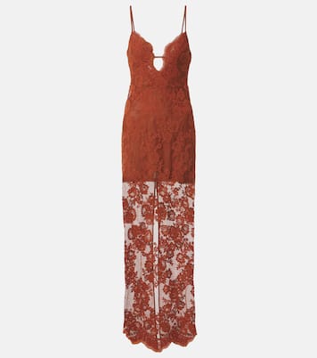 Robe longue en dentelle | Self-Portrait
