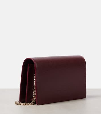 Gucci Script leather wallet on chain | Gucci