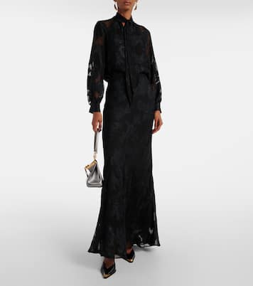Gonna lunga in raso | Etro