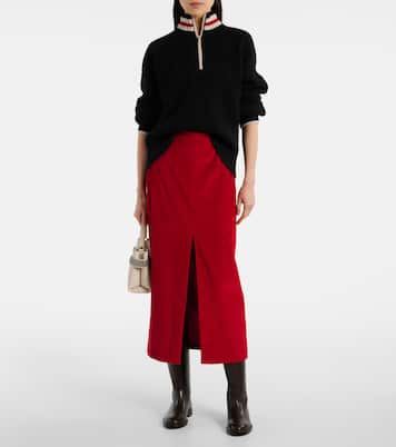 Falda midi de algodón | Brunello Cucinelli