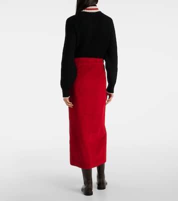 Falda midi de algodón | Brunello Cucinelli