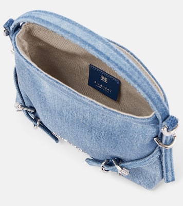 Borsa a tracolla Nano Voyou in denim | Givenchy