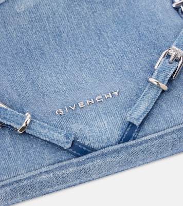 Borsa a tracolla Nano Voyou in denim | Givenchy