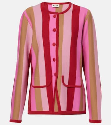 Cardigan Mirja rayé en laine mélangée | Rixo