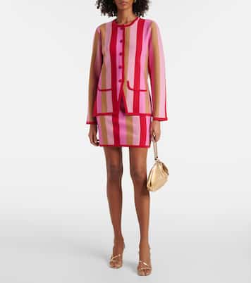 Cardigan Mirja rayé en laine mélangée | Rixo