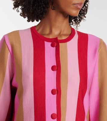 Cardigan Mirja rayé en laine mélangée | Rixo