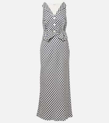 Vestido largo Kimmy a cuadros | Rixo