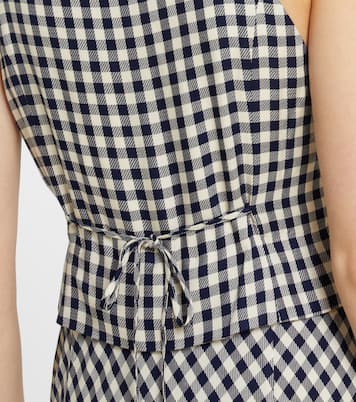 Vestido largo Kimmy a cuadros | Rixo