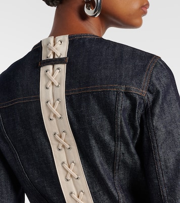Giacca di jeans cropped con lacci | Jean Paul Gaultier