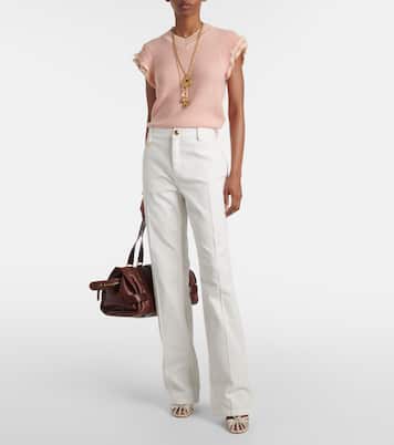 Gerade Hose aus Baumwoll-Canvas | Chloé